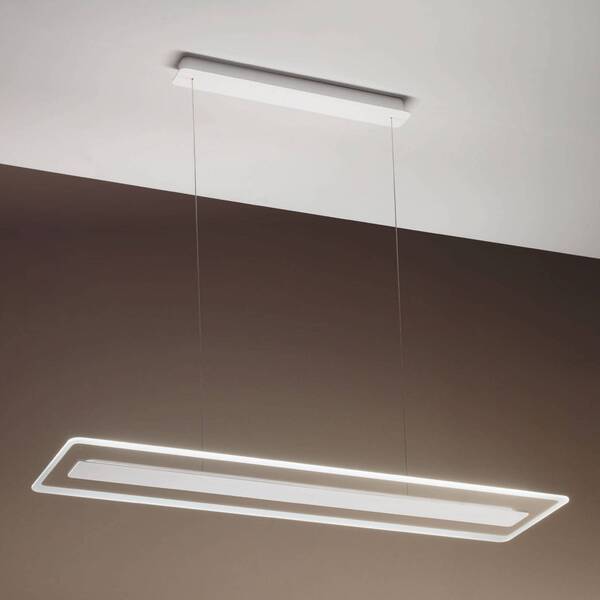  Linea Light Linea Light Lámpara Colgante Led Antille, Rectangular, Cromo 