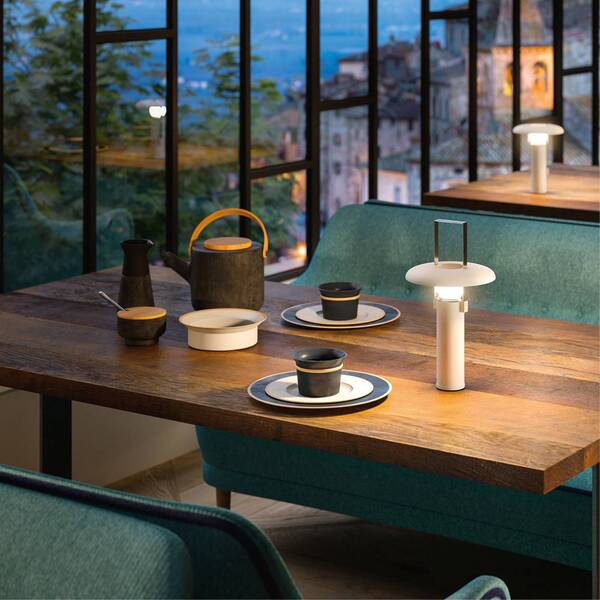  Linea Light Linea Light Lámpara De Mesa Led Recargable Para Camping, Blanca, Aluminio, Pmma, Cct 