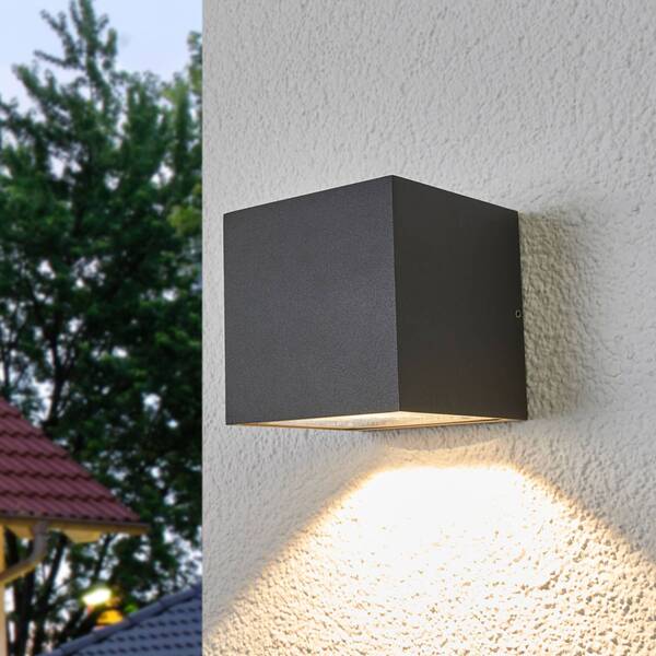  Lucande Lucande Aplique Led Para Exterior Merjem, 12 Cm, Down, Ip54 