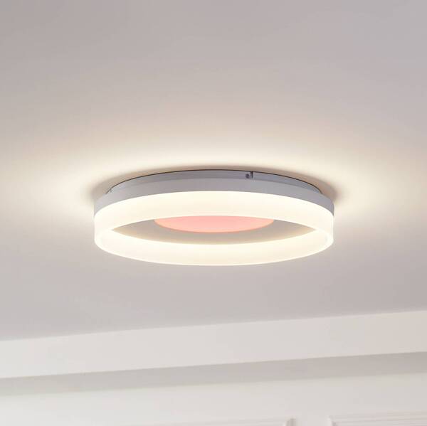  Lucande Lucande Smart Led Plafón Squillo Blanco Tuya Rgbw Cct 