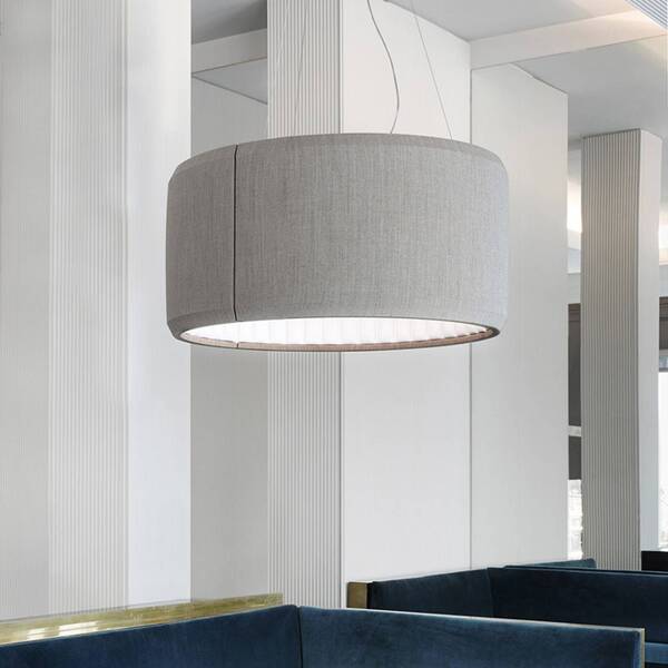  Luceplan Luceplan Silenzio Lámpara Colgante Led Gris ø 90cm 