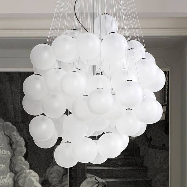  Luceplan Luceplan Stochastic 2.700 K, 48 Globos, Blanco ópalo 
