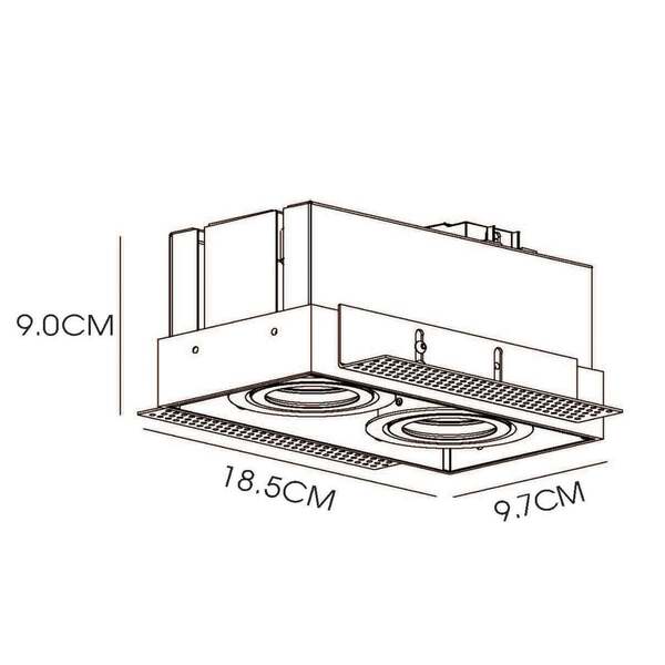  Lucide Lucide Foco Trimless, 2 Luces, Blanco 