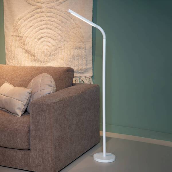  Lucide Lucide Lámpara De Pie Led Recargable Gilly, Blanca 