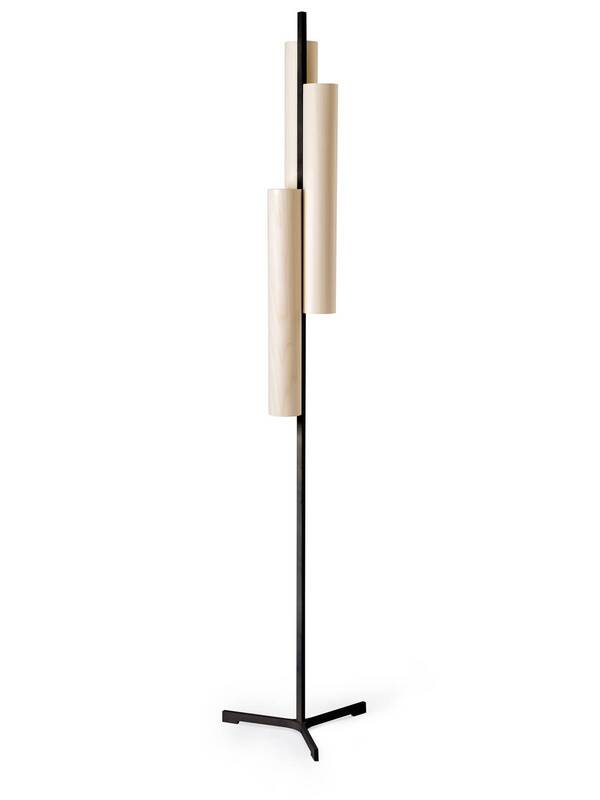 Lzf Lamps Lzf Lamps Lzf Lámpara De Pie Led Black Note Negro/marfil 188 Cm 3 Luces. 