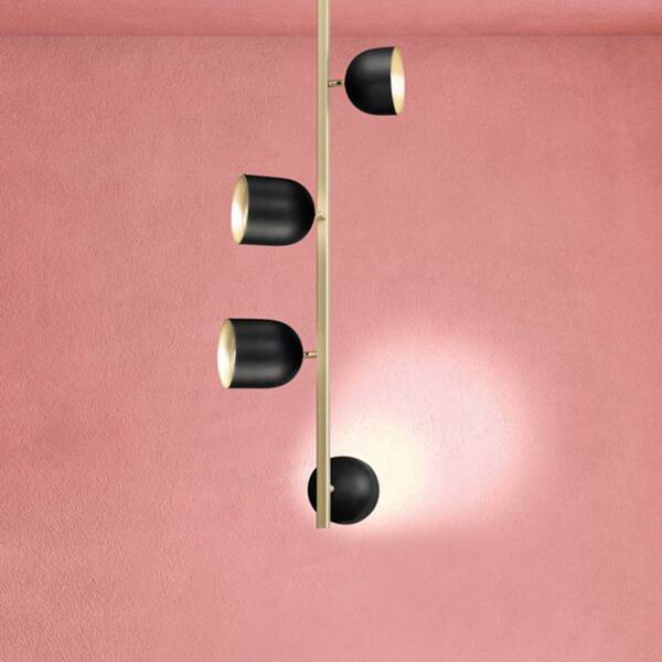  Marchetti Marchetti Plafón Led Cúpula, Vertical, 103cm, Negro 