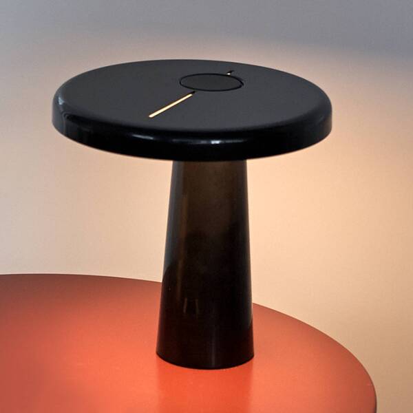  Martinelli Luce Martinelli Luce Hoop   Lámpara De Mesa Led, Negro 