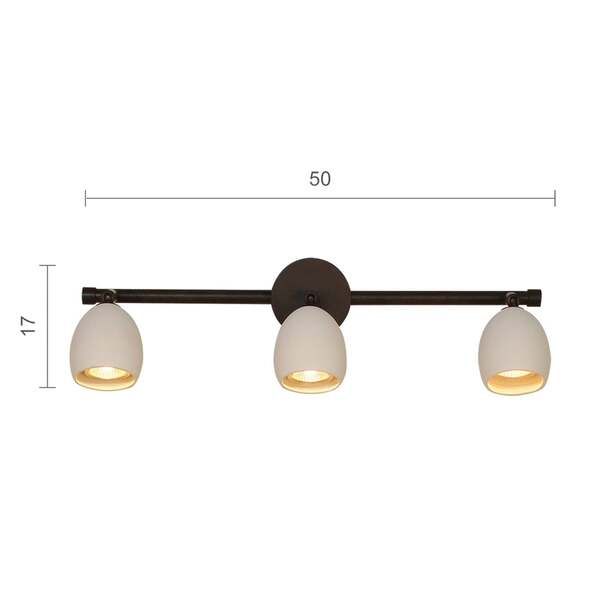  Menzel Menzel Provence Mate Foco De Pared 3 Luces 