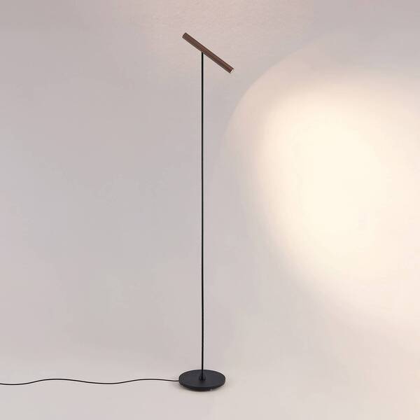  Molto Luce Molto Luce Lámpara De Pie Led Meyjo F, Negro/café, Aluminio 