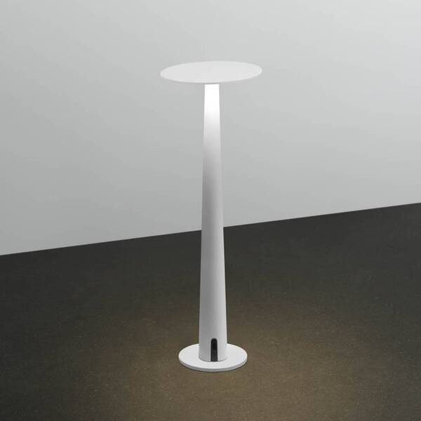  Nemo Nemo Portofino Lámpara De Mesa Led Recargable, Blanco, Aluminio 