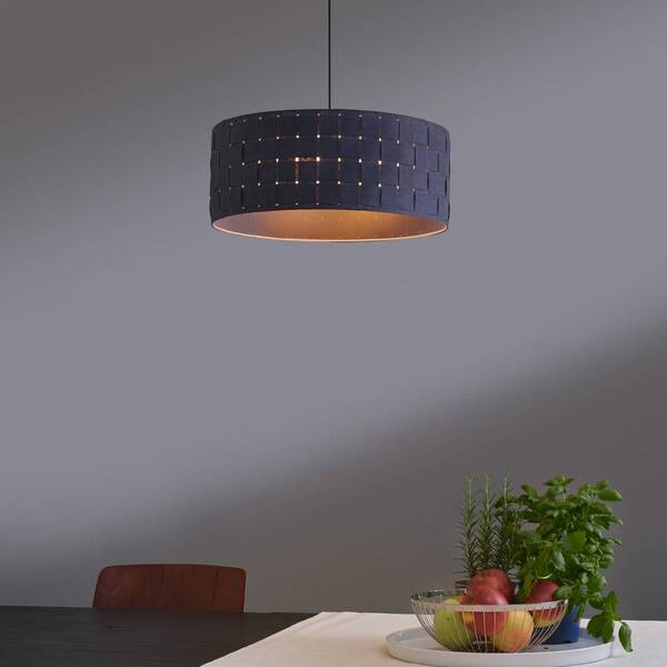  Osram Lámpara Colgante Osram Decor Felt Weaving, ø 48 Cm, Gris, Fieltro E27 