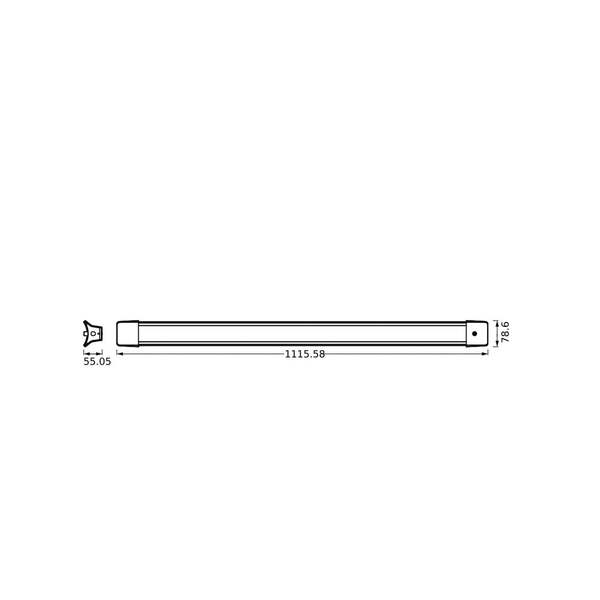  Osram Lámpara Colgante Led Osram Office Line, Longitud 112 Cm, Blanca, Interruptor 