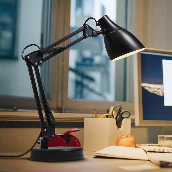  Osram Lámpara De Mesa Osram Office Line Desk Pear, Negra, E27 