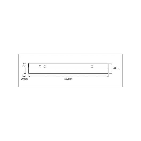  Osram Lámpara Led Bajo Mueble Osram Linear Flat, 4000 K Plateada 