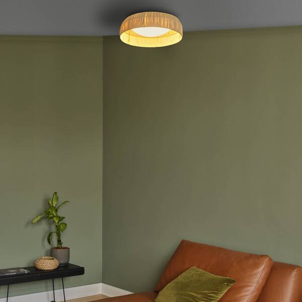  Osram Lámpara Led De Techo Osram Decor Bamboo Paper, ø 50 Cm, Bambú 