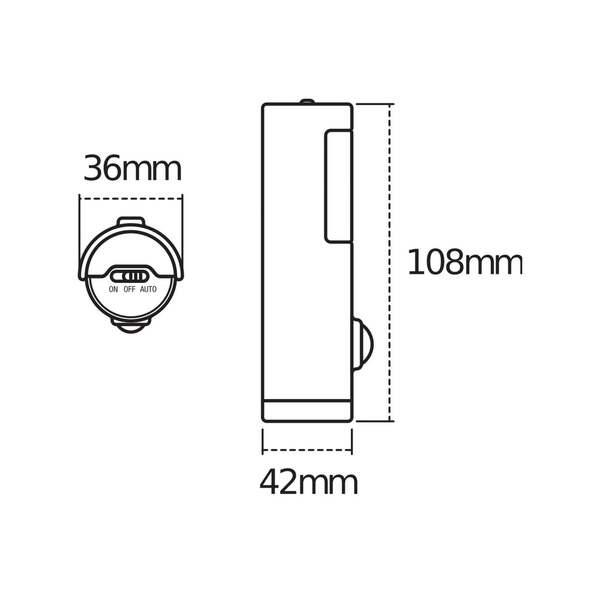  Osram Lámpara Nocturna Nightlux Torch De Osram, Blanca, Sensor, Batería Ip54 
