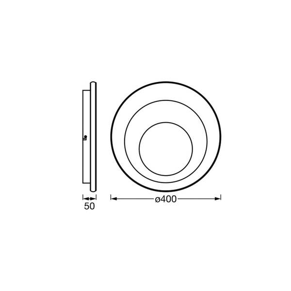  Osram Osram Led De Techo Orbis Spiral Round ø 40 Cm Blanco Arriba/abajo 