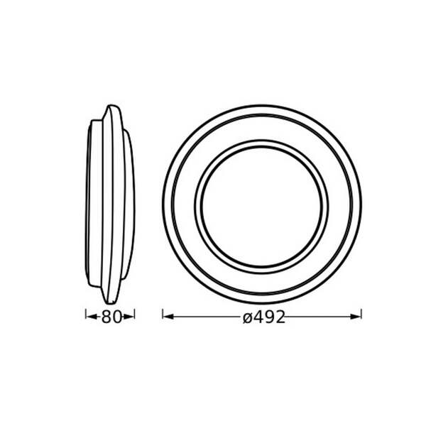  Osram Osram Orbis Berlin, Negro, ø 49 Cm, Metal 