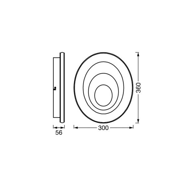  Osram Plafón Led Osram Orbis Spiral Oval, ø 36 Cm, Blanca, 27 W 