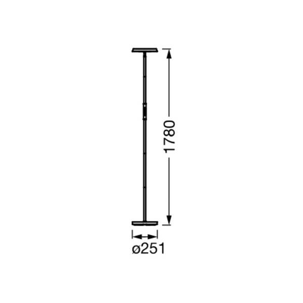  Osram Smart+ Lámpara De Pie Led Wifi Osram Smart+, Negra, Arriba/abajo, Rgb Cct 