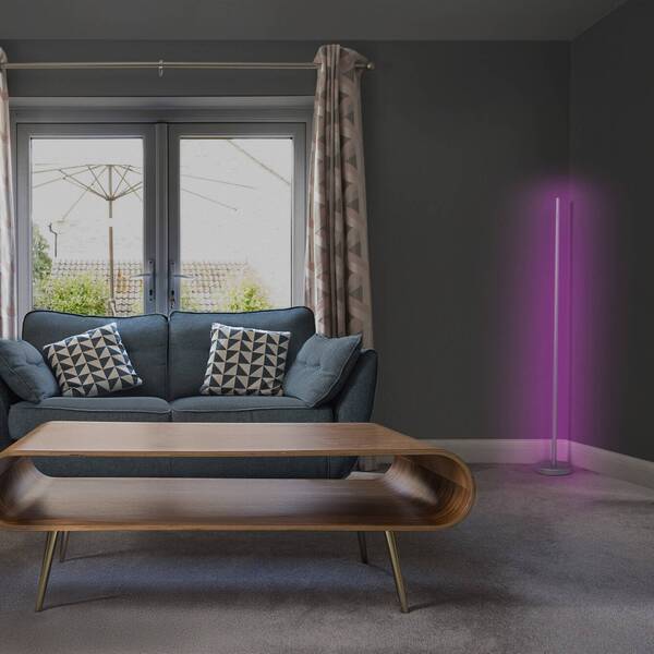  Osram Smart+ Lámpara De Pie Osram Smart+ Wifi Corner Magic Plateada 140 Cm Rgb 