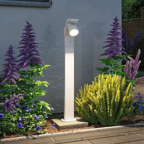  Paulmann Bolardo Luminoso Led Paulmann Cuff, Aluminio, Sensor, Blanco 