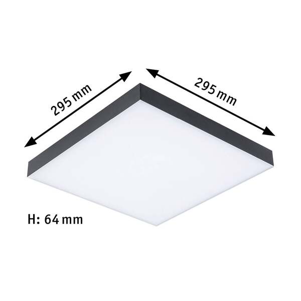  Paulmann Paulmann Velora Rainbow Panel 30x30cm Negro Rgbw 