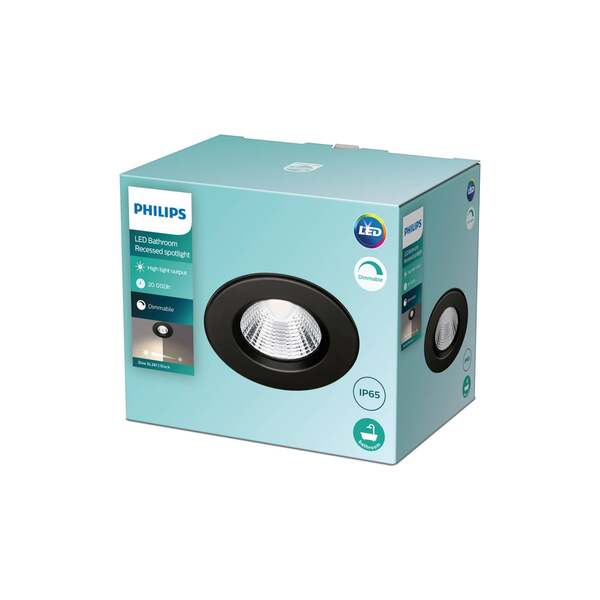  Philips Philips Dive Foco Empotrado Led Ip65 Redondo Negro 