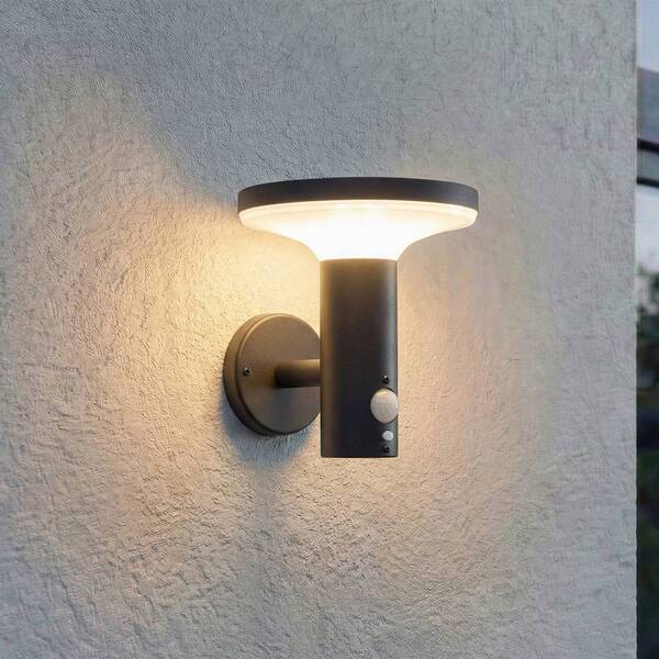  Prios Lámpara Solar Led De Pared Prios Kalen, 17 Cm, Negra, Con Sensor 