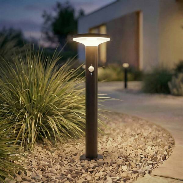 Prios Lámpara Solar Led De Pie Kalen De Prios, Negra, 50 Cm, Con Sensor 