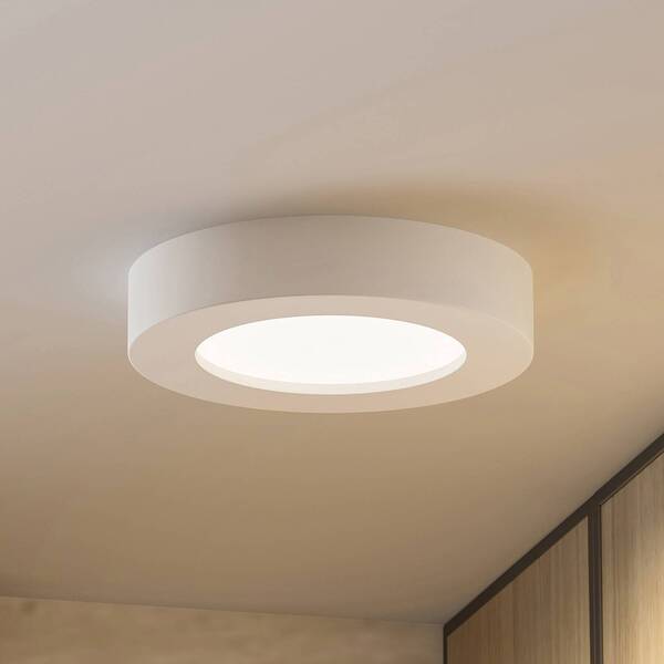  Prios Plafón Led Prios Edwina, Blanco, 18 Cm, Cct, Ip44 