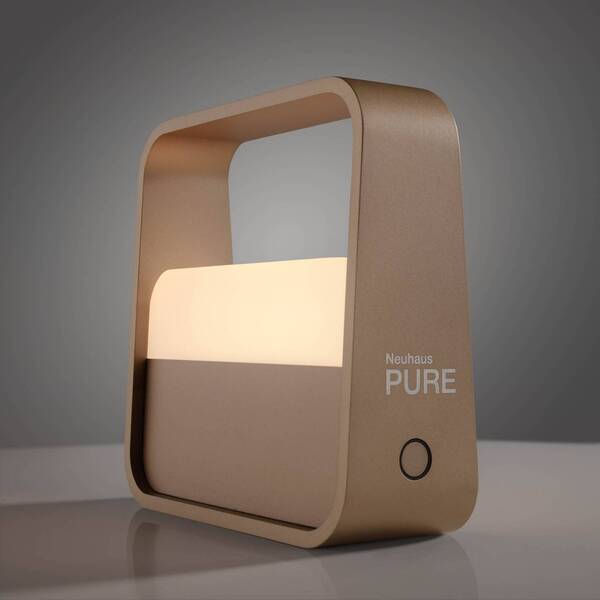  Pure Lámpara De Mesa Led Pure Go, Bronce, Aluminio 