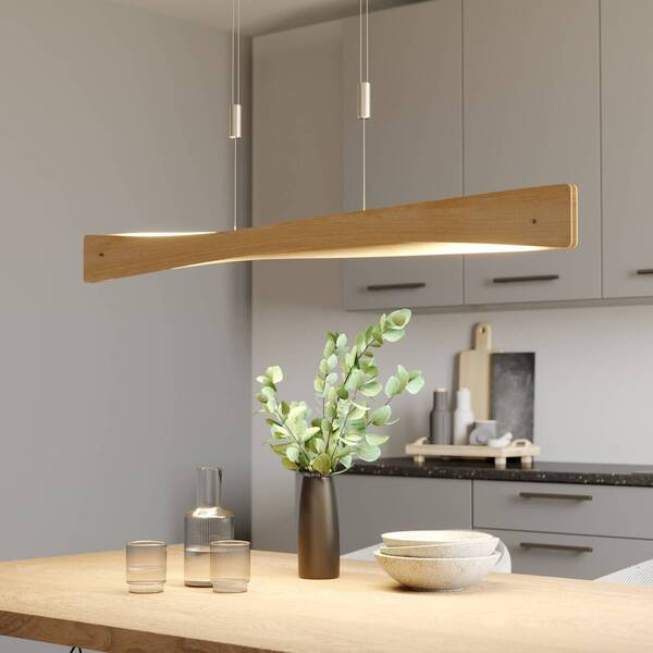  Quitani Quitani Lámpara Colgante Led Lian, Madera De Roble 