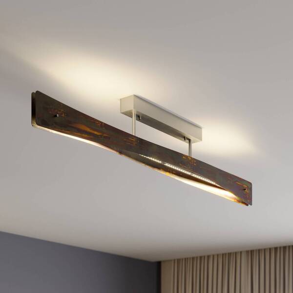  Quitani Quitani Lámpara De Techo Led Lian, Oro Oxidado 
