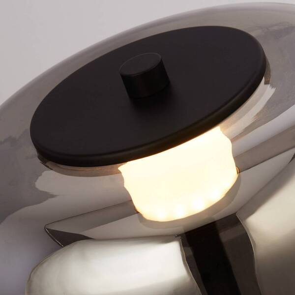  Searchlight Searchlight Lámpara De Mesa Led Frisbee Con Pantalla De Vidrio 