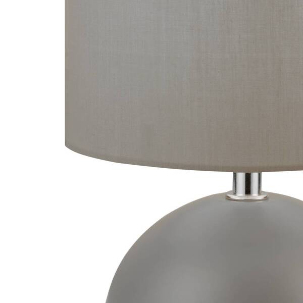  Searchlight Searchlight Lámpara De Mesa Quorin, Gris, Textil/acero, 25 Cm, E14 
