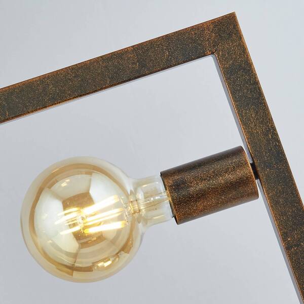  Searchlight Searchlight Lámpara De Pie Rustic En Marrón Rojizo 