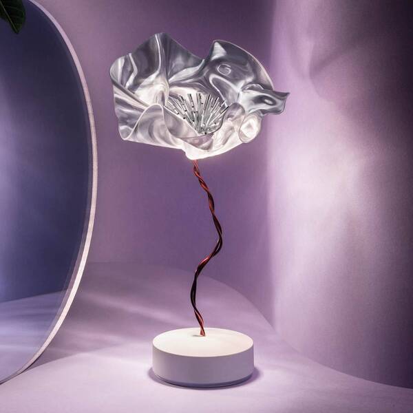  Slamp Slamp Lafleur Lámpara De Mesa Led, Batería, Prisma 