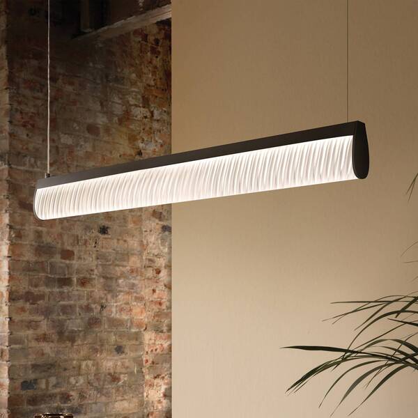  Slamp Slamp Lámpara Led Colgante Modula, Plisada, Negra 