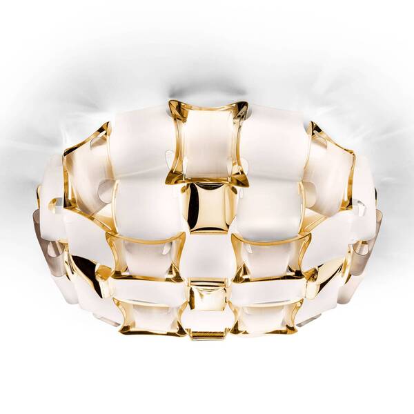  Slamp Slamp Mida Lámpara De Techo, ø 67 Cm, Oro/blanco 