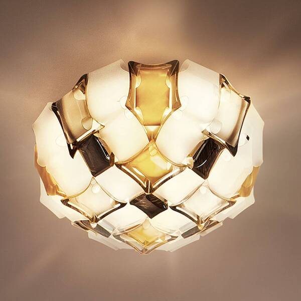  Slamp Plafón Slamp Mida, ø 67 Cm, ámbar/blanco 