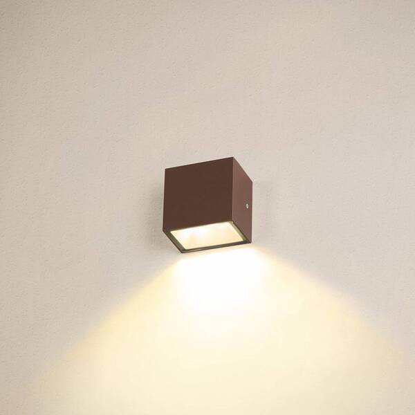  Slv Slv Sitra Aplique Led Para Exterior Down, óxido 