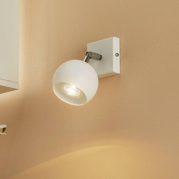  Sollux Lighting Sollux Lighting Foco De Pared Flame De Acero, Blanco 