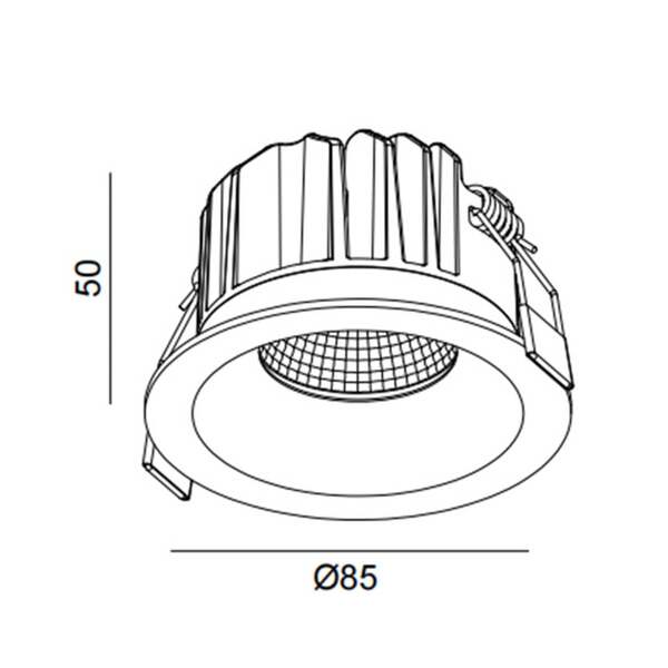  The Light Group The Light Group Slc Downlight Led Empotrable Onepro Soft, Blanco, 4.000 K, Aluminio 