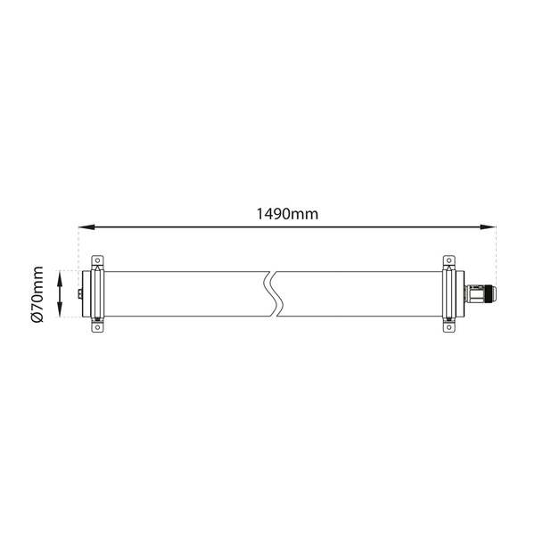  The Light Group The Light Group Slc Lava Plafón Led De Pmma Ip69 