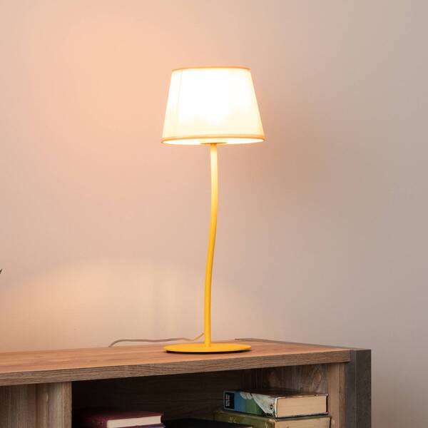  Tk Lighting Tk Lighting Lámpara De Mesa Nicola, Amarilla 