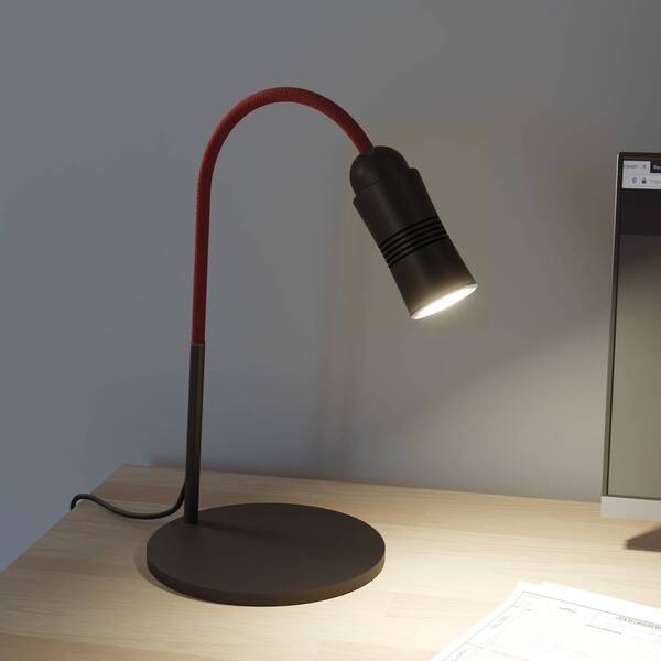  Top Light Top Light Neo! Table Lámpara De Mesa Led Dim Negro/rojo 