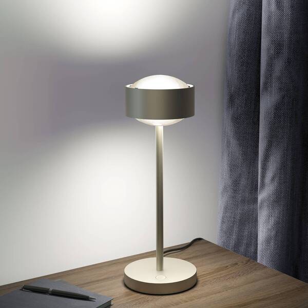  Top Light Top Light Puk! 120 Eye Table Led, Lentes Mate, Níquel Mate 
