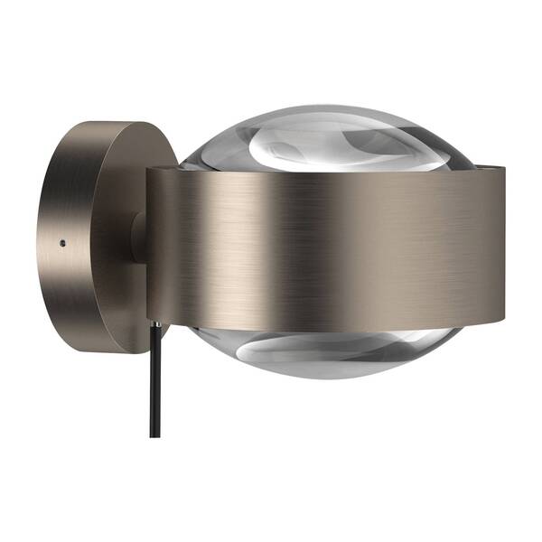  Top Light Top Light Puk Maxx Wall+ Led, Lentes Transparentes, Níquel Mate 