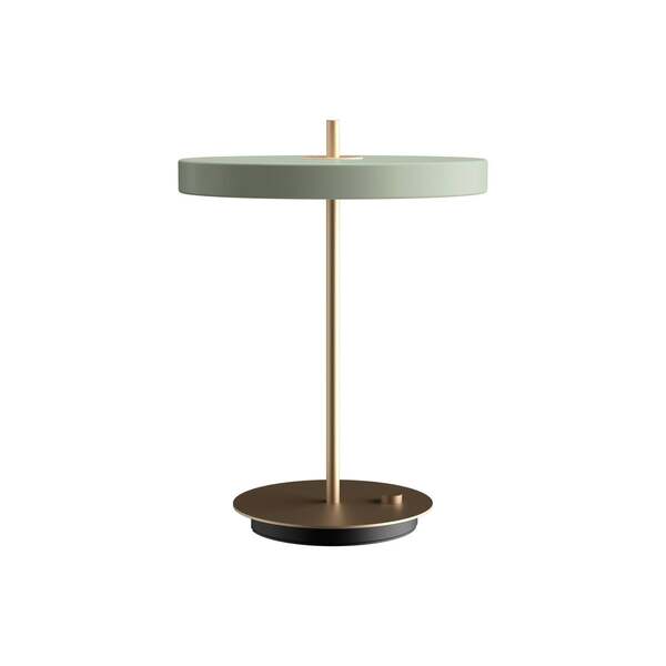  Umage Umage Lámpara De Mesa Led Asteria Table, Usb, Verde Claro/latón 